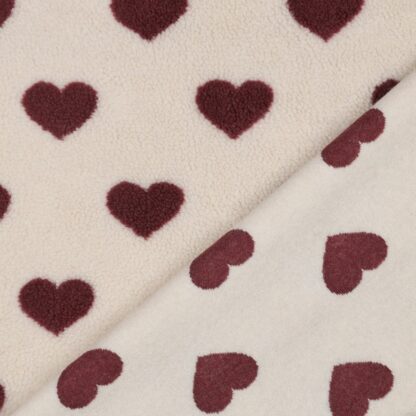 Teddy Jacquard Hart - Rosewood - Afbeelding 4