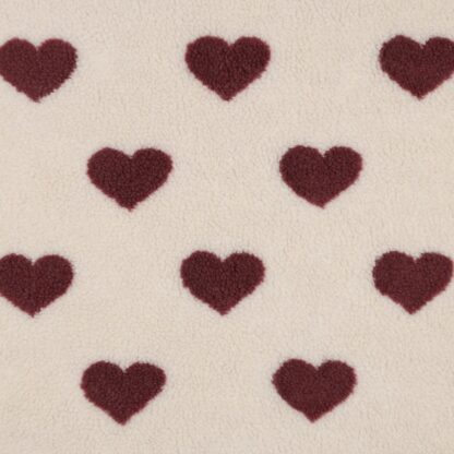 Teddy Jacquard Hart - Rosewood