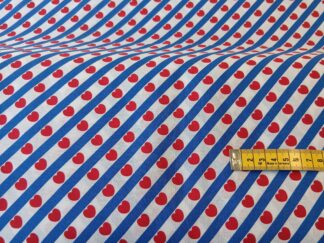 Katoenen Poplin - Friese Vlag klein