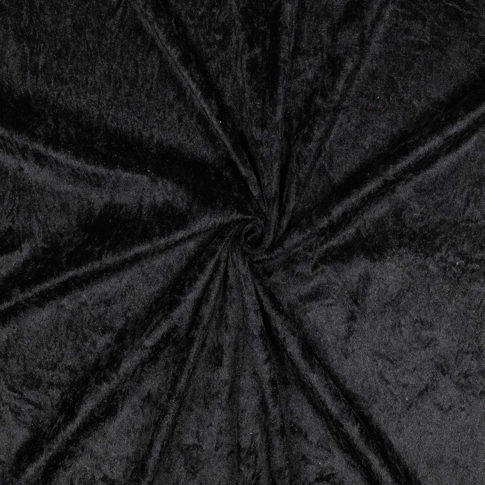 Velour de Panne - Zwart
